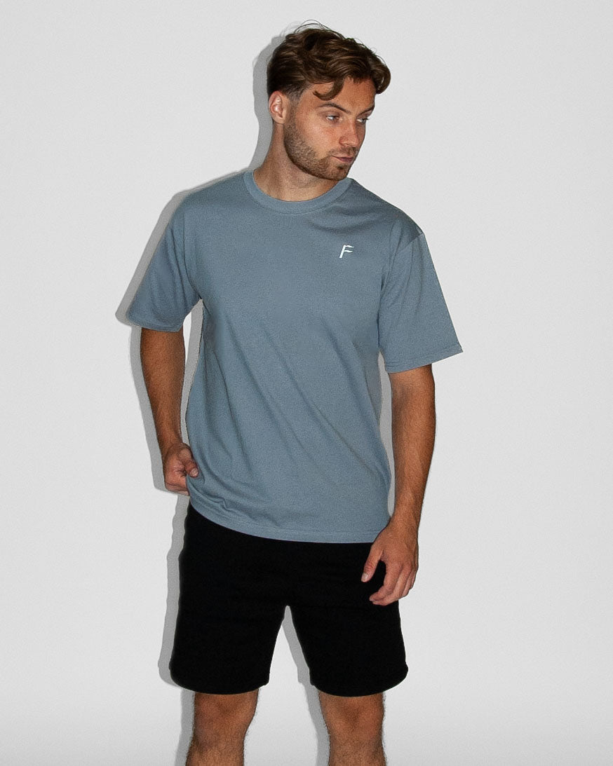 Oversized Unisex Shirt - Mid Blue