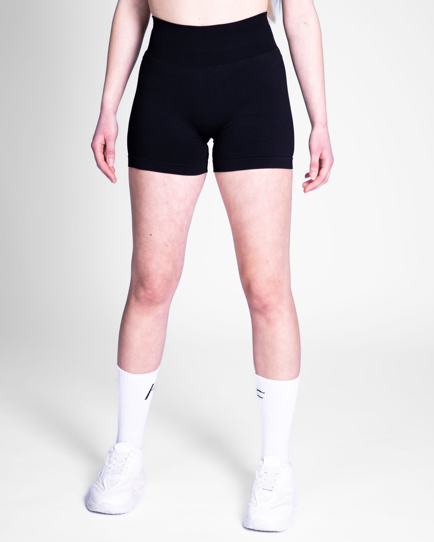 Sport Short voor dames, black, zwart, squat-proof sportkleding, Fanatique Sportswear