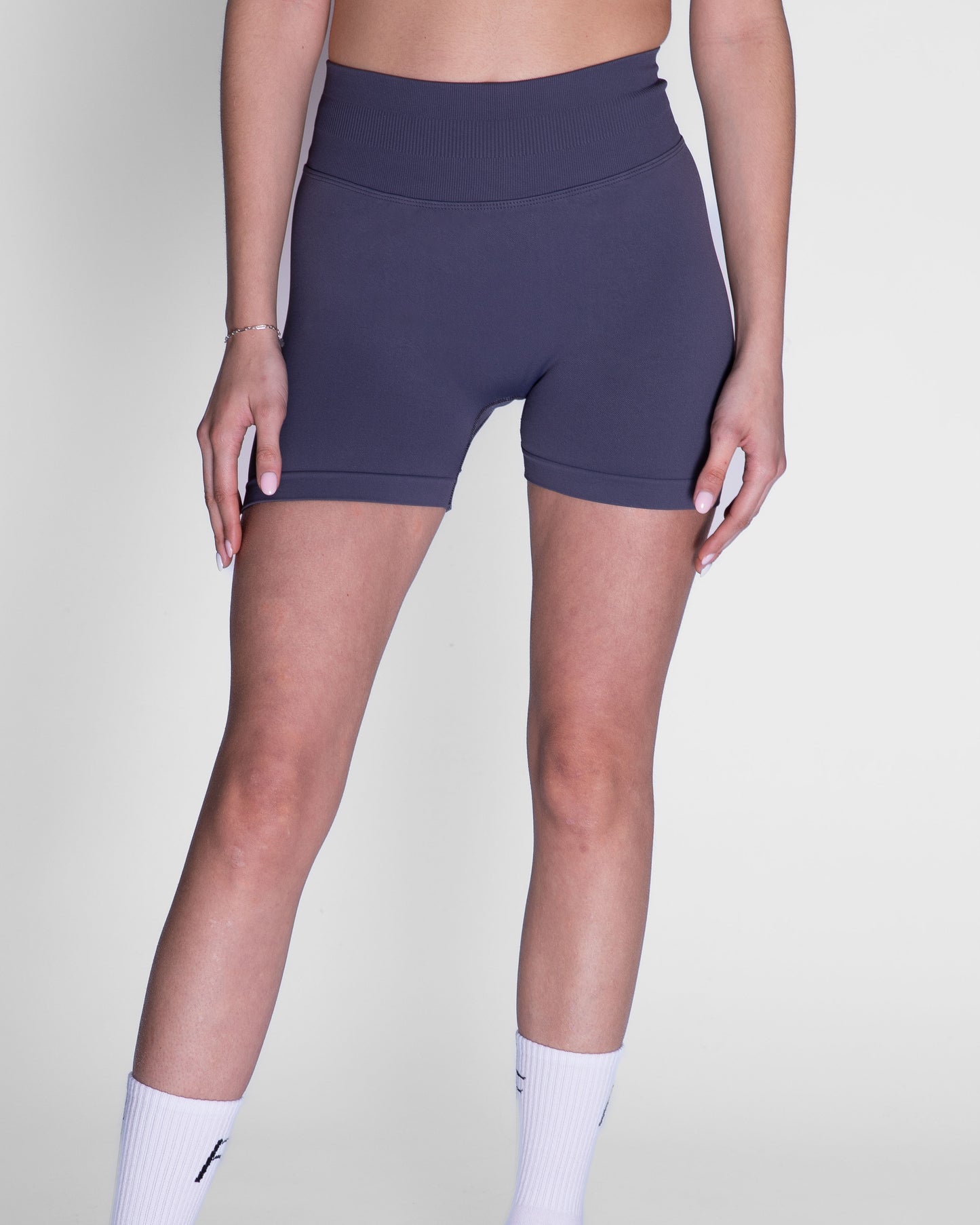 Sport Short voor dames, dark gray, squat-proof sportkleding, Fanatique Sportswear