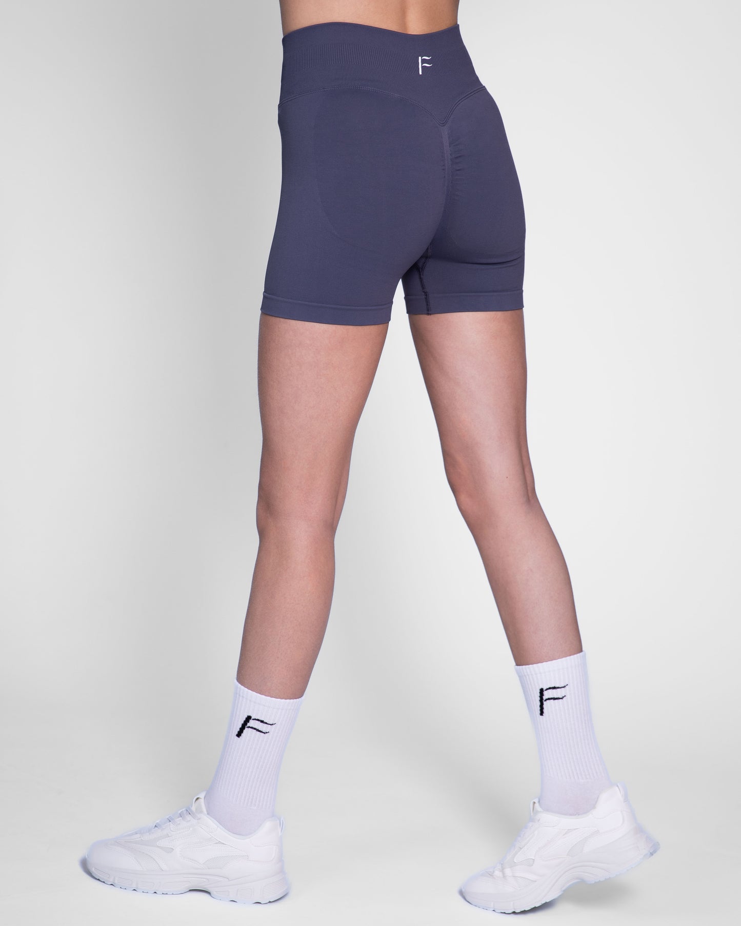 Sport Short voor dames, dark gray, squat-proof sportkleding, Fanatique Sportswear