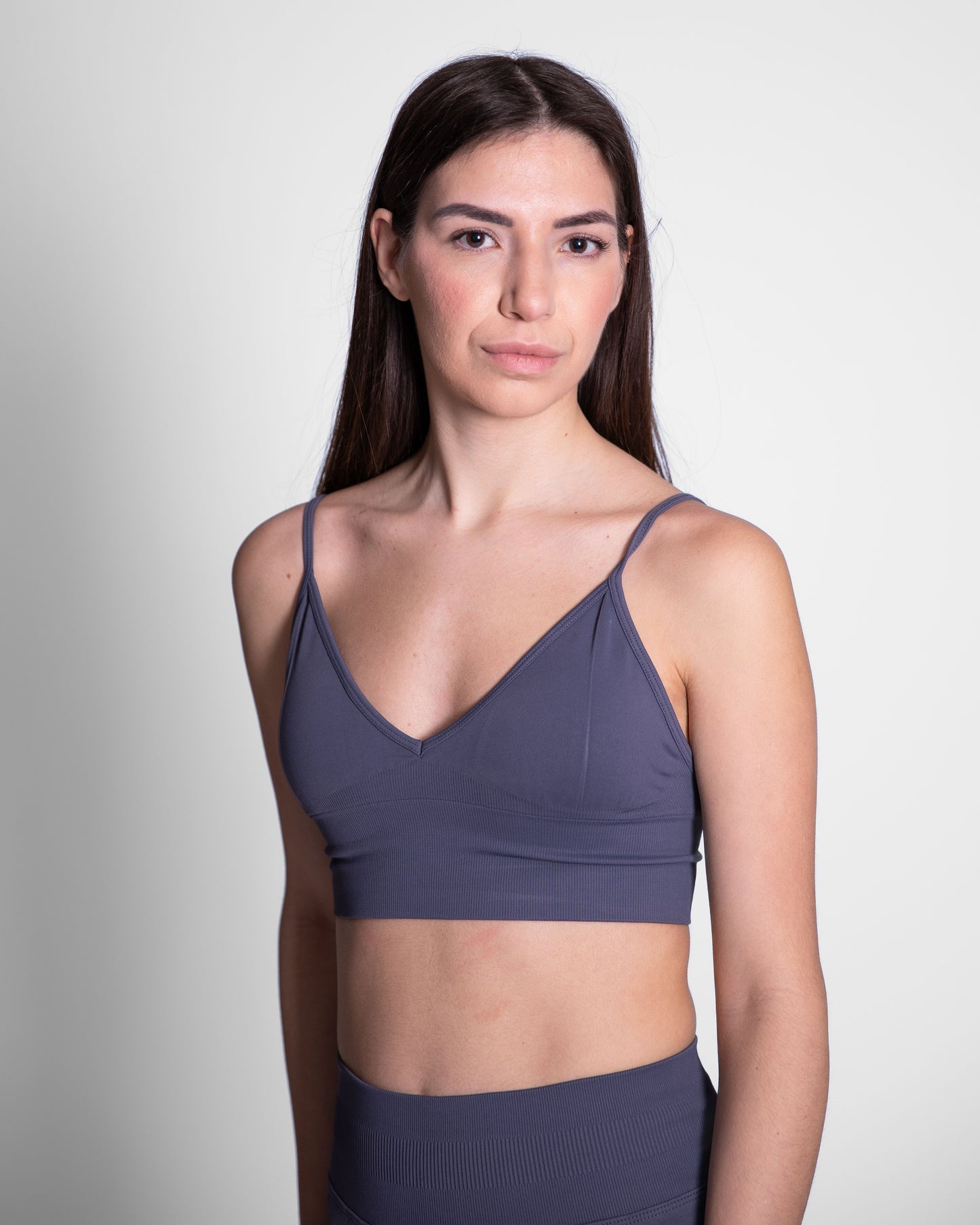 Sport bh voor dames, dark gray, ondersteunende sportkleding, Fanatique Sportswear