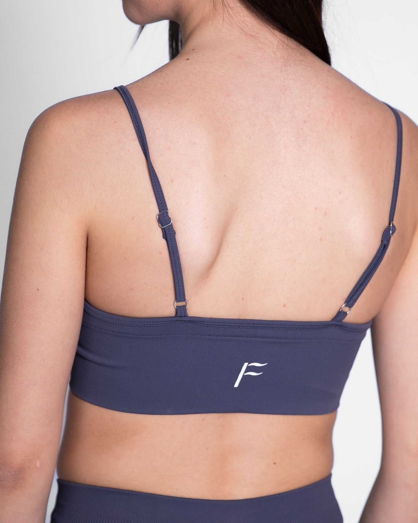 Sport bh voor dames, dark gray, ondersteunende sportkleding, Fanatique Sportswear