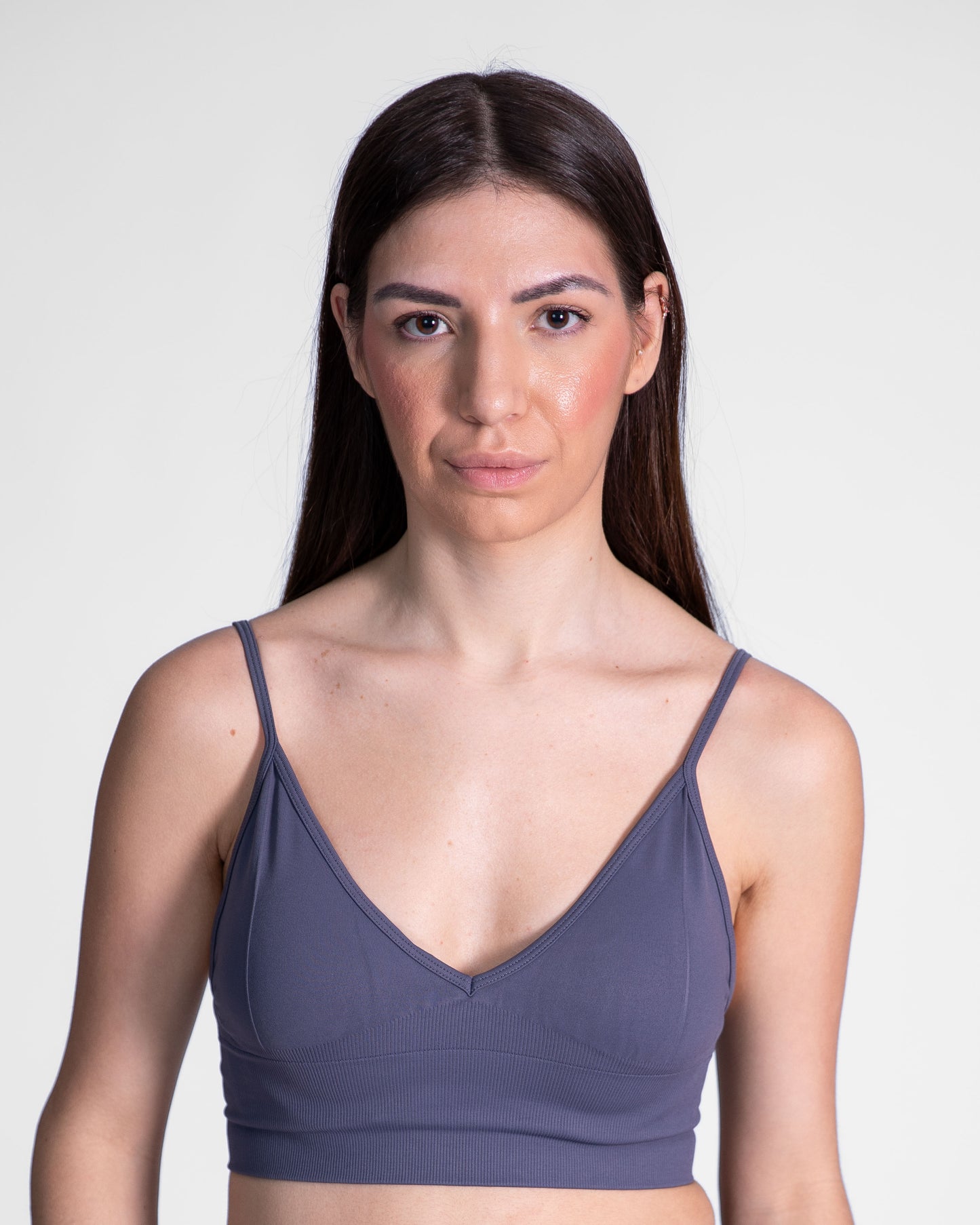 Sport bh voor dames, dark gray, ondersteunende sportkleding, Fanatique Sportswear