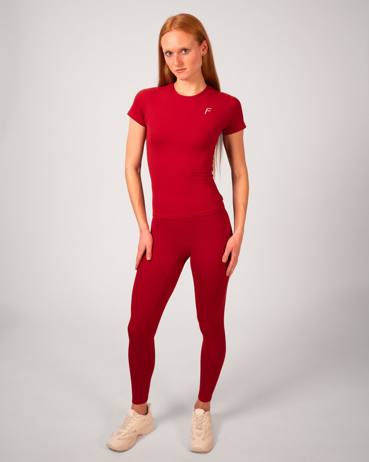 outfit Fanatique Sportswear dames sportlegging rood rode sportlegging dames squatproof sportlegging dames squat proof Fanatique Sportswear
