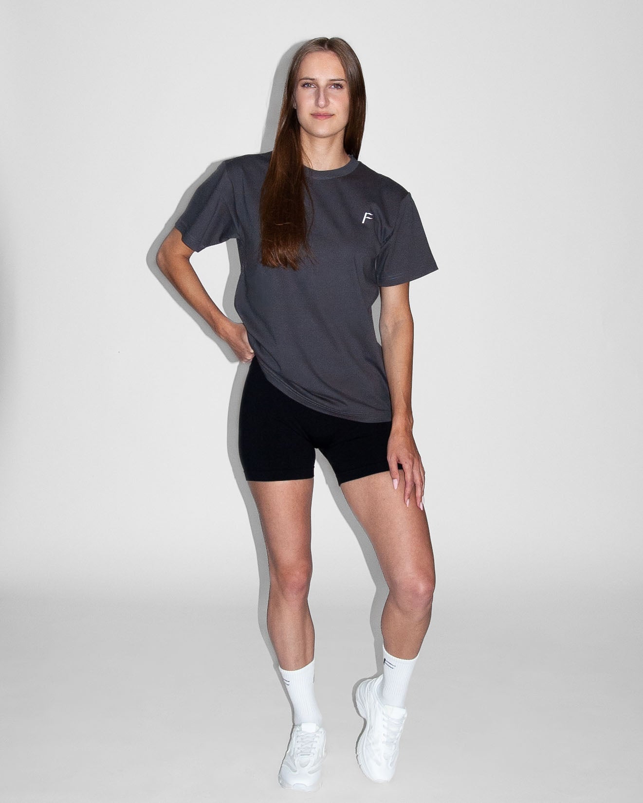oversized unisex shirt dames en heren donkergrijs Fanatique Sportswear