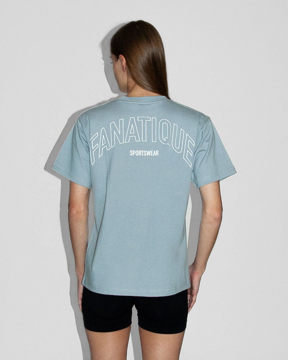 Fanatique Sportswear oversized unisex sport shirt lichtblauw dames sport shirt katoen