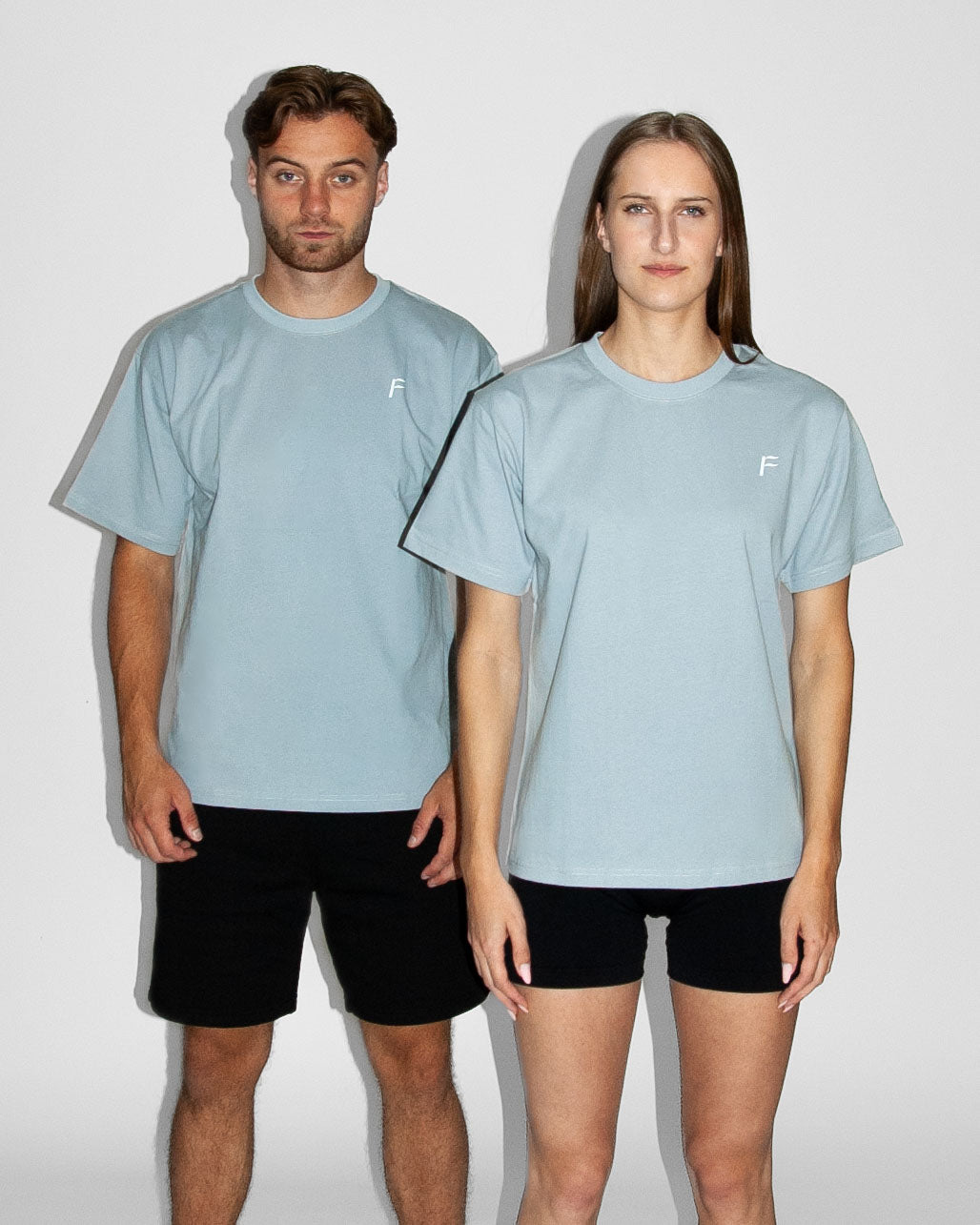 Fanatique Sportswear oversized unisex sport shirt lichtblauw sport shirt