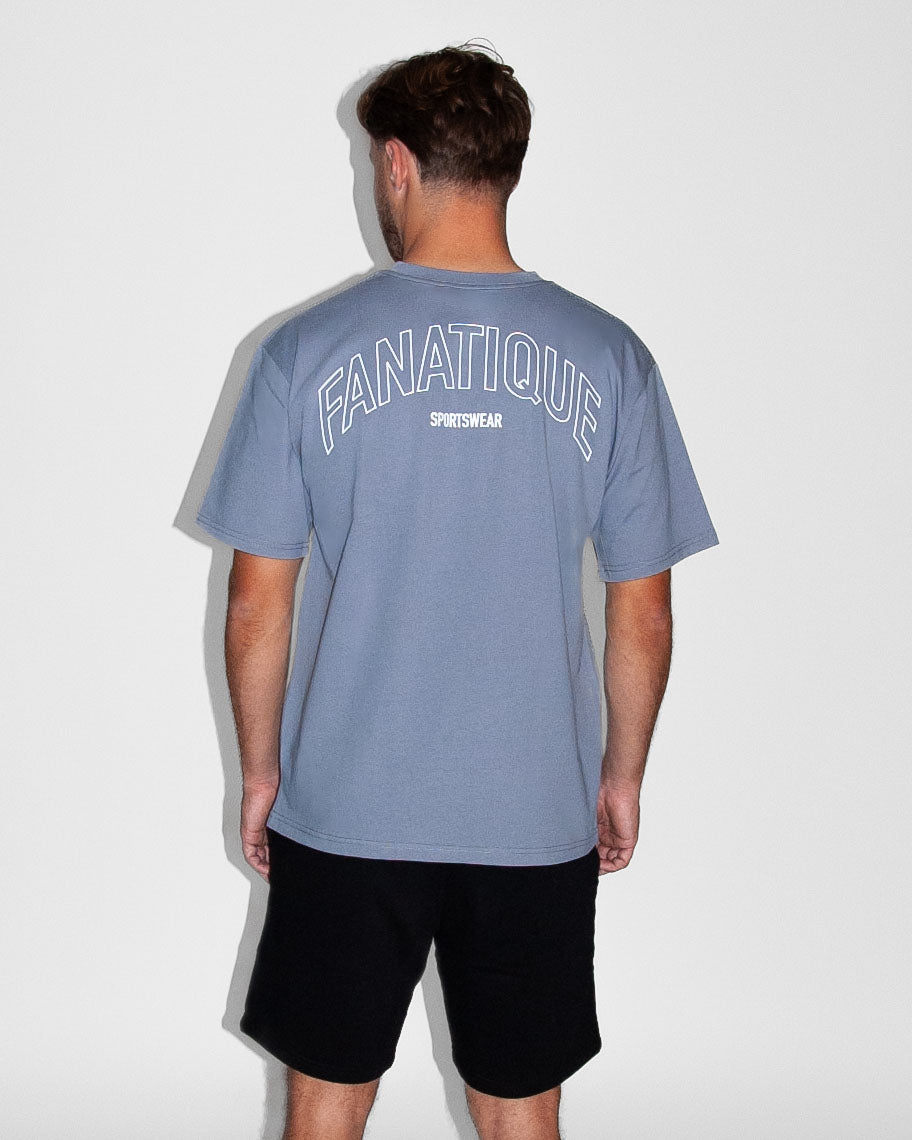 Fanatique Sportswear oversized unisex sport shirt mid blauw heren sport shirt