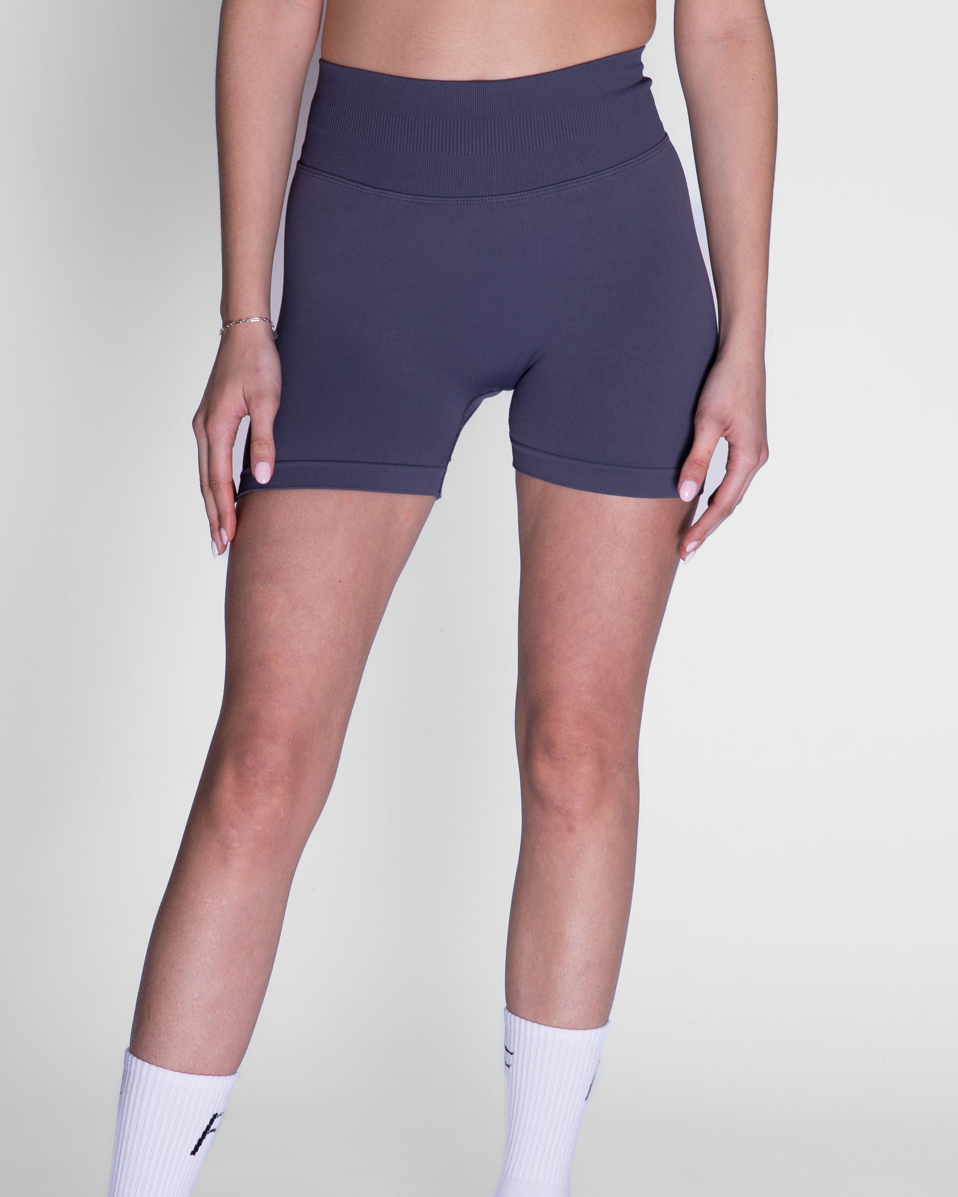 Sport Short voor dames, dark gray, squat-proof sportkleding, Fanatique Sportswear