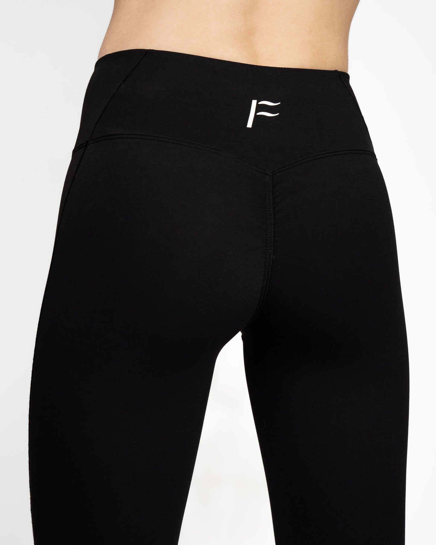 Sportlegging voor dames, black, zwart, squat-proof sportkleding, Fanatique Sportswear
