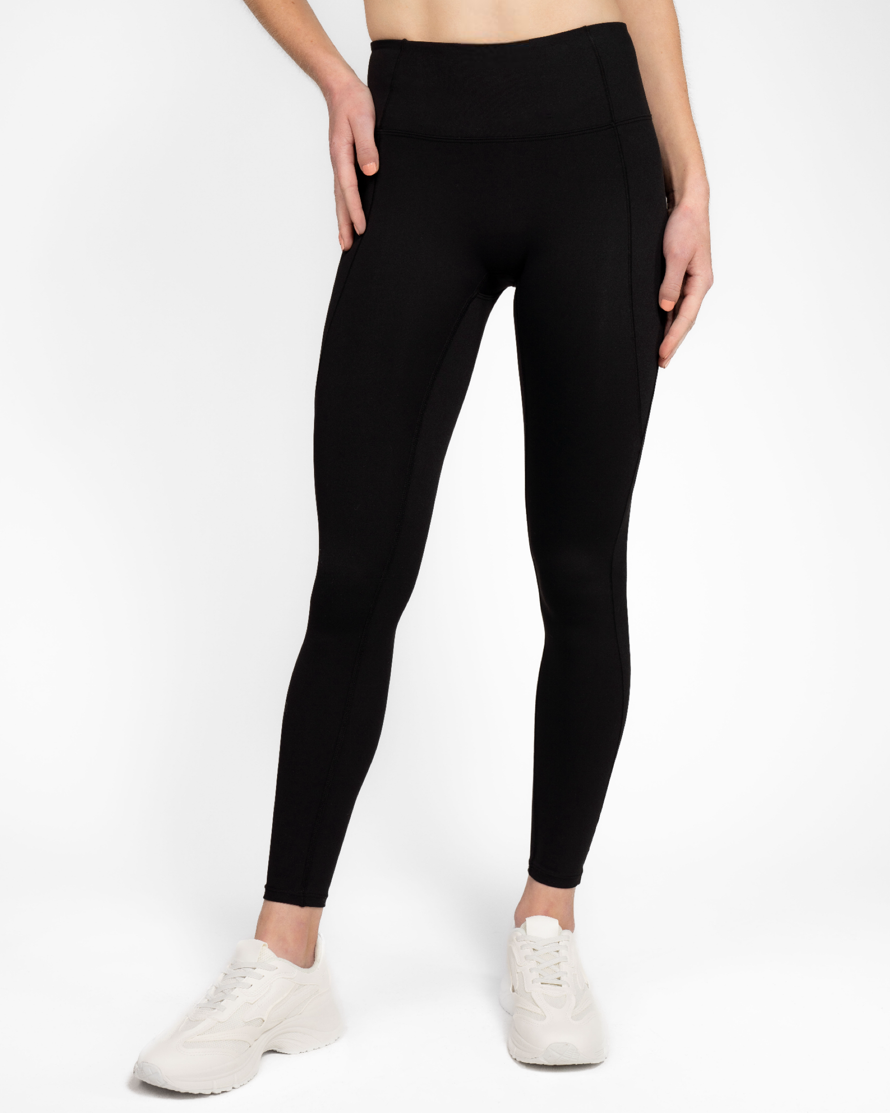 Sportlegging voor dames, black, zwart, squat-proof sportkleding, Fanatique Sportswear